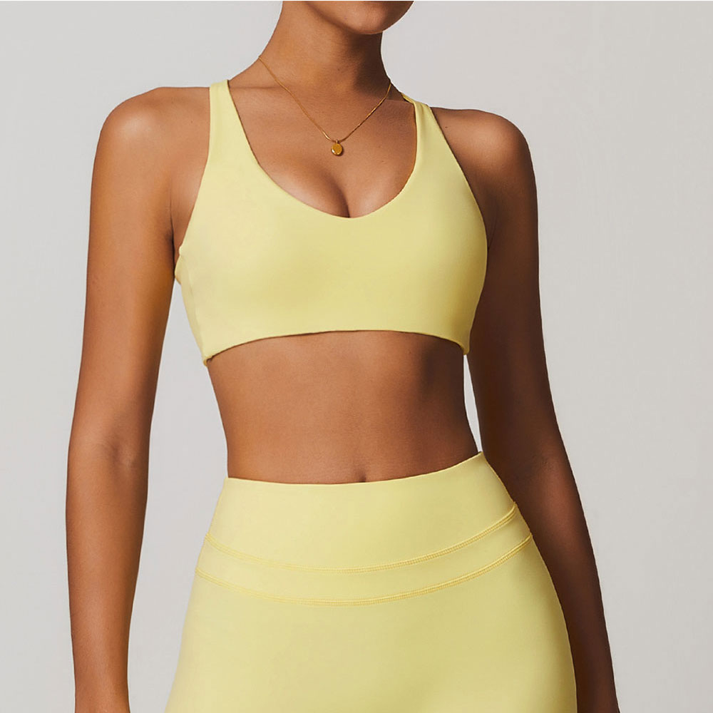 Bralette Triangle Set - JUREN 여성용 피트니스 브래지어 홀터 스포츠