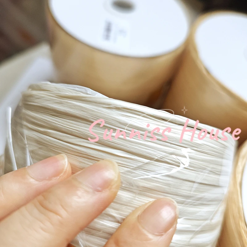 DIY 뜨게 빨대 모자 핸드백용 인공 식물 섬유 크로셰 - Crochet Bag Raffia 리뷰 및 가격