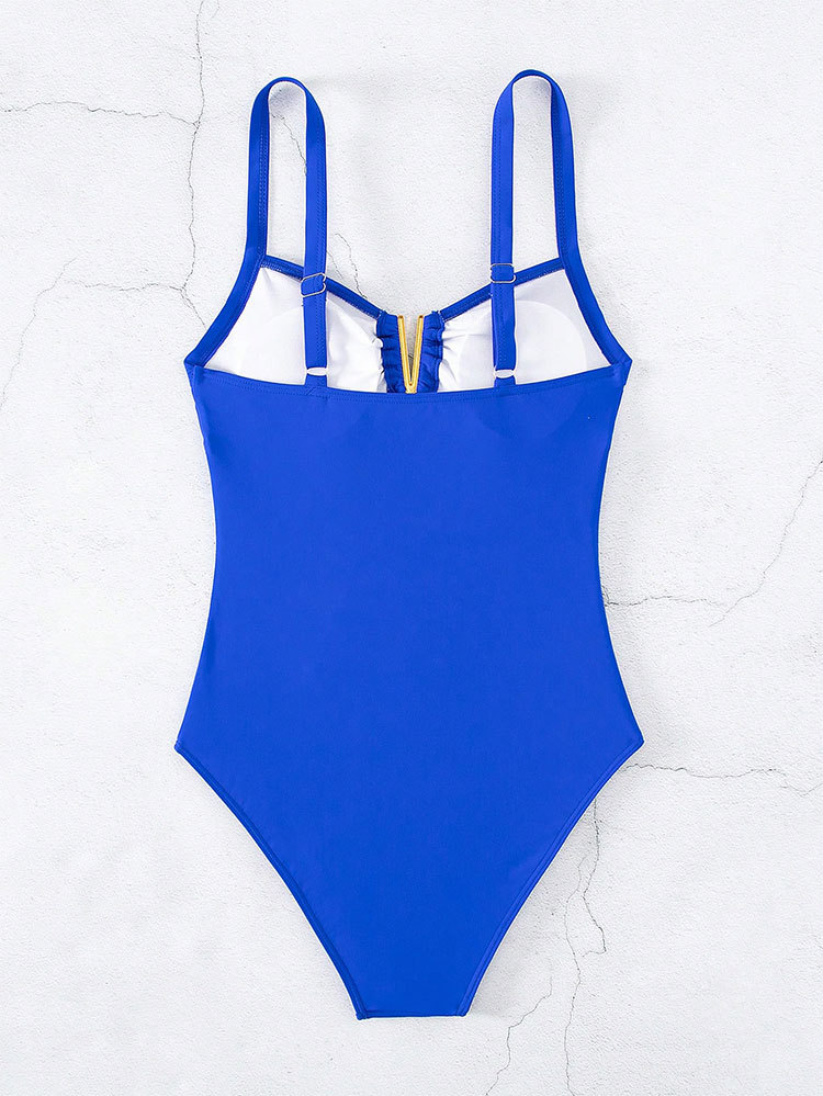 Cikini-Plain Ruched V 와이어 여성용  - Swimsuit Bikini Ruched 리뷰 및 가격