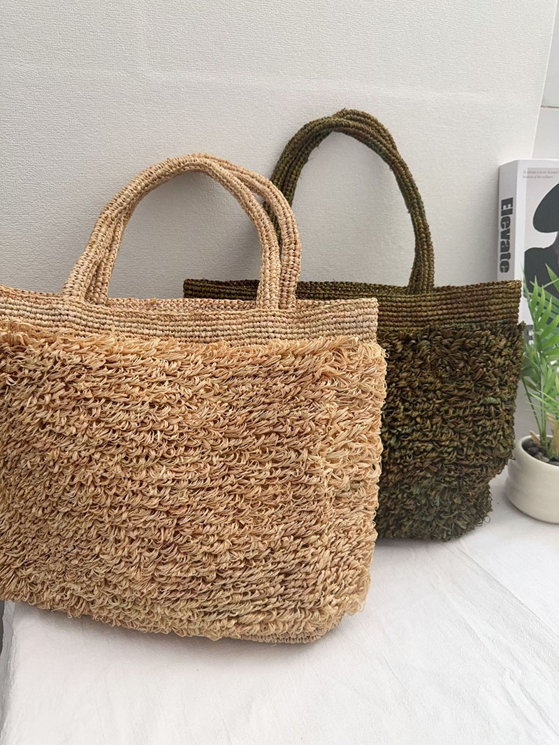 럭셔리 라피아 밀짚 가방 보헤미안 스타일 숄더백 핸드메 - Crochet Bag Raffia 리뷰 및 가격