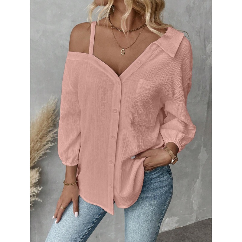 플러스 사이즈 1XL-5XL 여성 블라우스 탑 레이디  - Blouse Off Shoulder 리뷰 및 가격