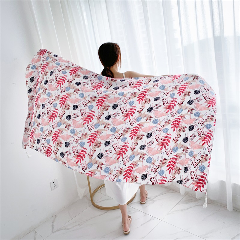 코튼 린넨 프린트 여름 비치 드레스, 비키니, 사롱 랩 - Linen Dress Wrap 리뷰 및 가격